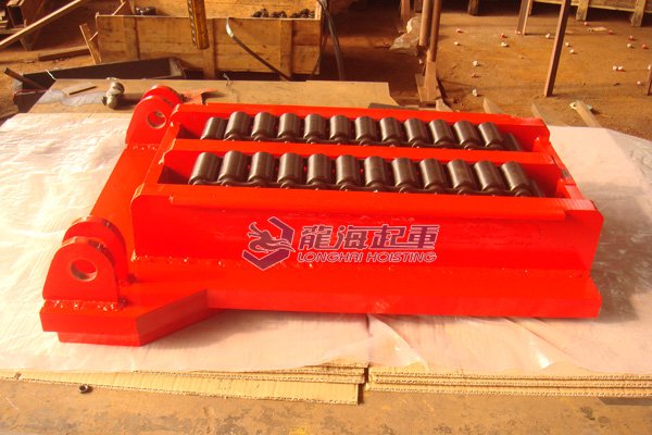 重型設備移運:雙排輪滾輪小車定制實物 重型設備移運:雙排輪滾輪小車定制實物